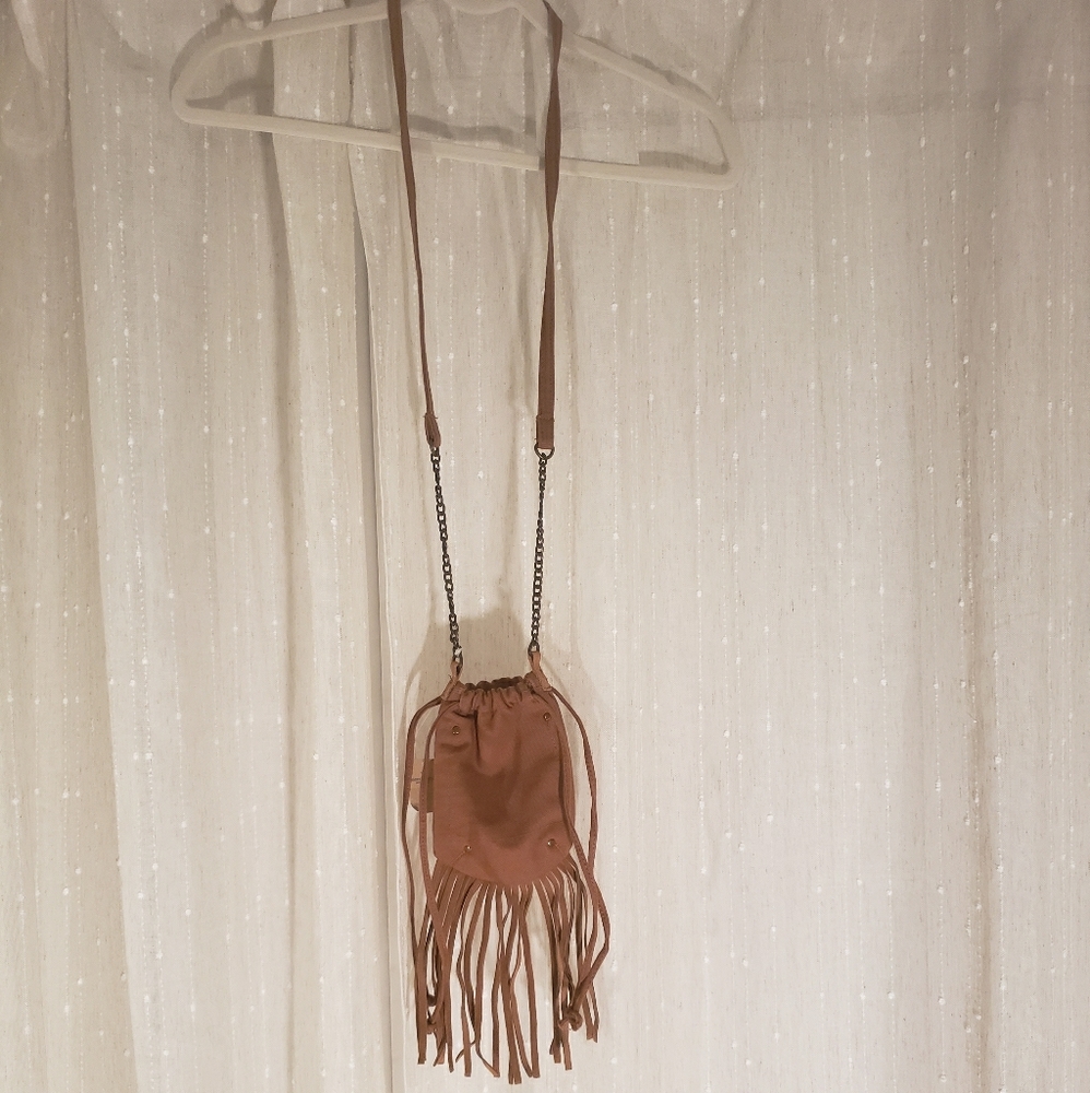 Crossbody bag with fringe